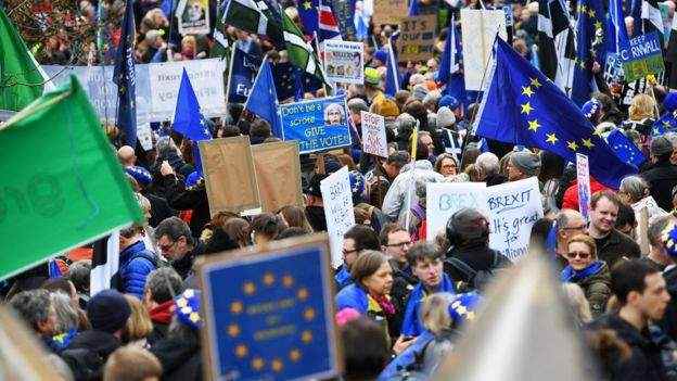 Британцы вышли на улицы Лондона с требованием референдума по Brexit 02