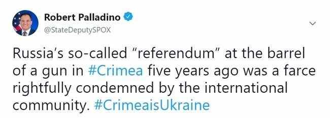 Референдум РФ в Крыму пять лет назад был фарсом, - Палладино 01