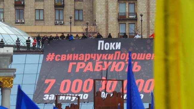 #СвинарчуковПорошенка - за решетку!: В центре Киева проходит акция Нацкорпуса 23