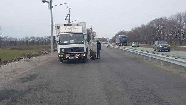 Водители грузовиков препятствуют работе нового габаритно-весового комплекса на Криворожской трассе, - Голик 03