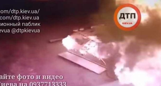 Появилось видео, как взорвалась заправка под Киевом