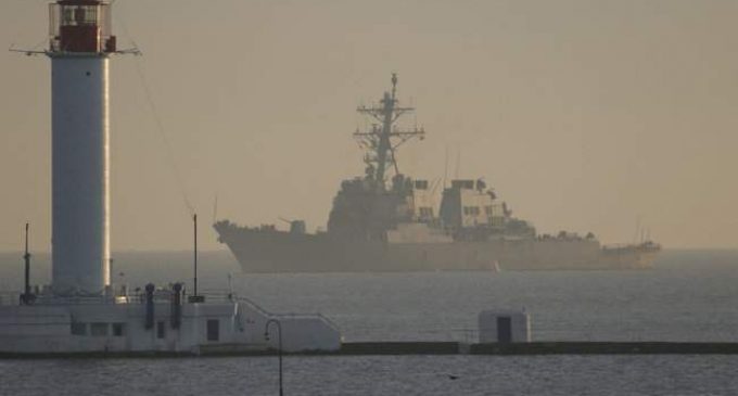 Эсминец ВМС США с крылатыми ракетами “Томагавк” USS Donald Cook зашел в порт Одессы. ФОТОрепортаж