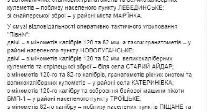 Украинские воины ликвидировали двух террористов и уничтожили вражеский склад с боеприпасами. За сутки – 11 обстрелов, ранены трое бойцов ВСУ, – штаб ОС