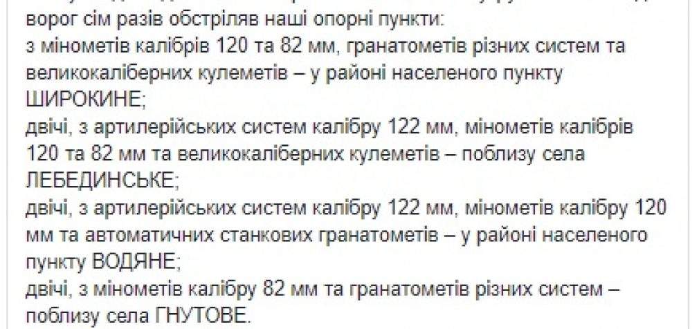 Враг за сутки 13 раз обстрелял позиции ОС: потерь среди украинских воинов нет, уничтожены 1 наемник, вооружение и военная техника противника, в том числе САУ и ПТРК, – штаб