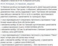 Враг за сутки 6 раз нарушил перемирие: потерь в ВСУ нет, уничтожены 2 оккупанта