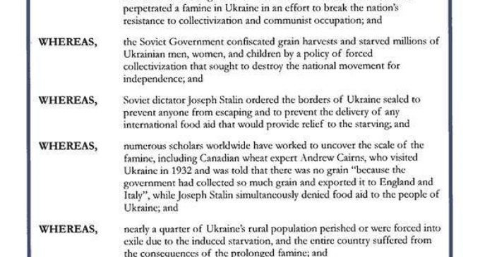 Штат Луизиана издал прокламацию о Голодоморе 1932-33 годов в Украине, – посольство Украины в США. ДОКУМЕНТ