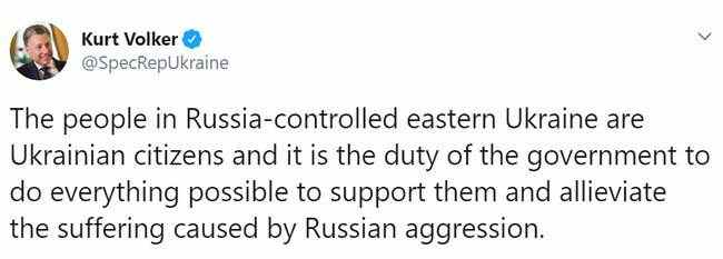 Жители оккупированного Донбасса - граждане Украины, правительство должно заботиться о них, - Волкер 01