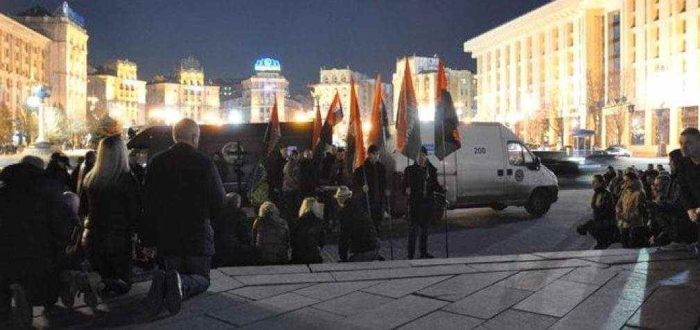 На Майдане попрощались с  погибшим в ДТП на Донбассе добровольцем Федоришиным. ВИДЕО