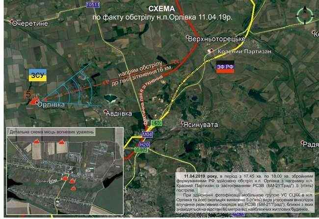 Опубликованы фото последствий обстрела Орловки из Градов войсками наемников 01