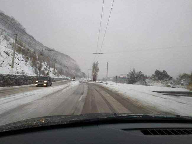 В оккупированном Крыму выпал снег 04