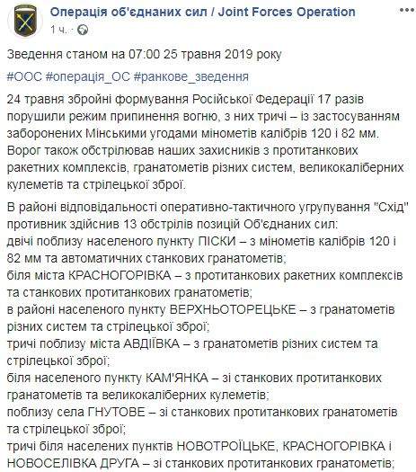 Враг за сутки 17 раз атаковал позиции ОС: погиб украинский воин, уничтожен российский оккупант 01