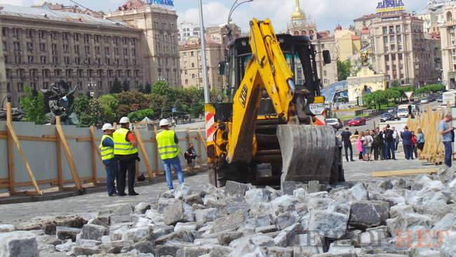 На аллее Героев Небесной Сотни стартовали работы по строительству Мемориала 17