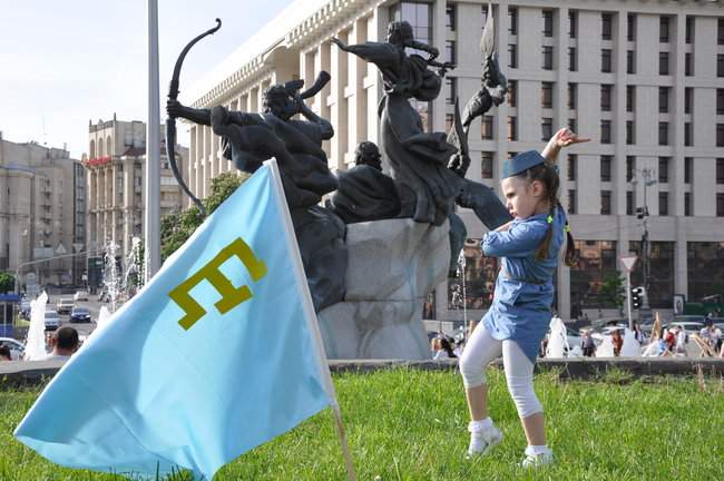 На Майдане Незалежности состоялся траурный митинг памяти жертв геноцида крымскотатарского народа 20