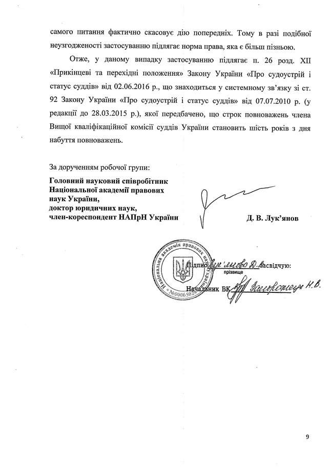 Документы свидетельствуют, что у Козякова и Щотки не истек срок полномочий, - заявление ВККСУ 30