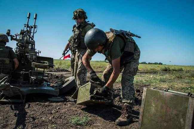 На Донетчине прошел финал соревнований на лучший боевой расчет зенитчиков ЗУ-23-2 Сил ООС 13