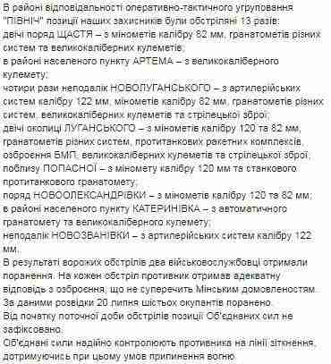 Оккупанты 20 июля совершили 26 обстрелов на Донбассе: двое воинов ранены 02