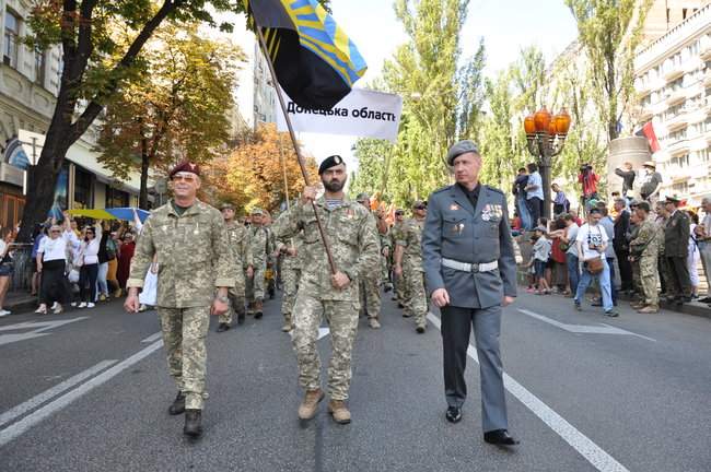 Марш защитников Украины в Киеве завершился 03