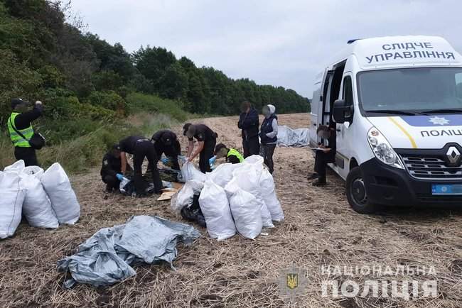 150 кг марихуаны: полицейские обнаружили в лесополосе на Луганщике склад наркотиков 01