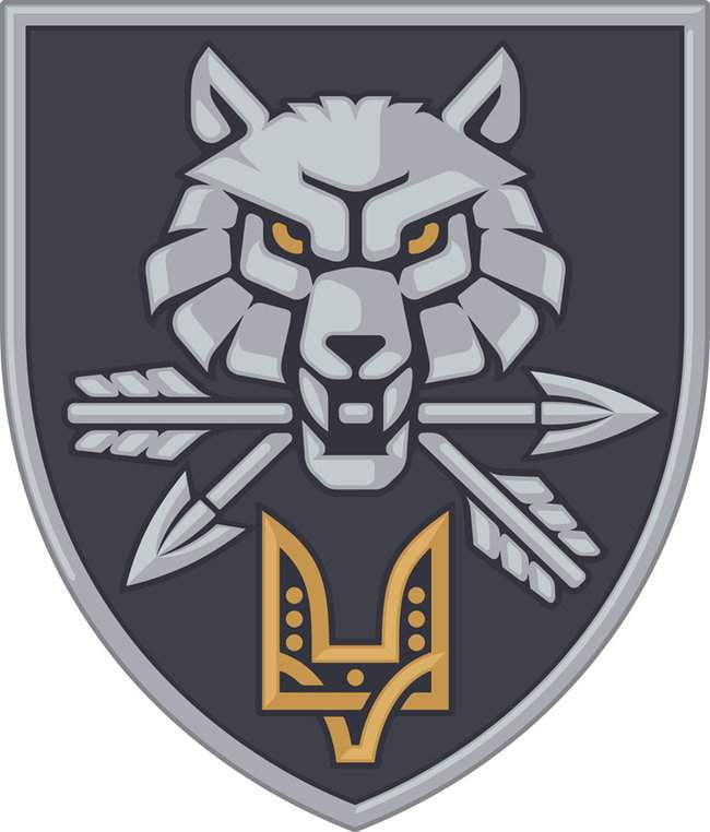 Новая символика спецназа ВСУ - волк-оборотень, который держит в пасти стрелы 01