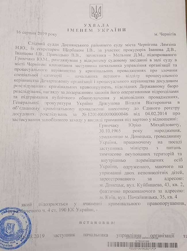 Суд арестовал не того Гримчака, - адвокат 02