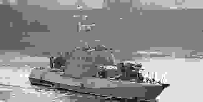 Новый малый артиллерийский бронированный катер прибыл в Одессу для испытаний 01