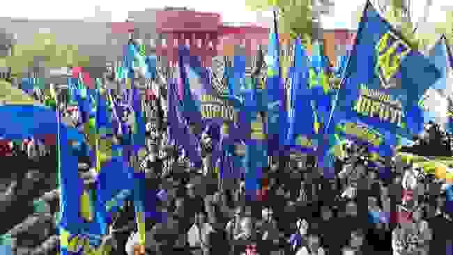 Захистимо українську землю! - марш УПА проходит в Киеве 02