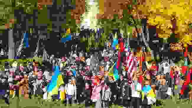 Захистимо українську землю! - марш УПА проходит в Киеве 06