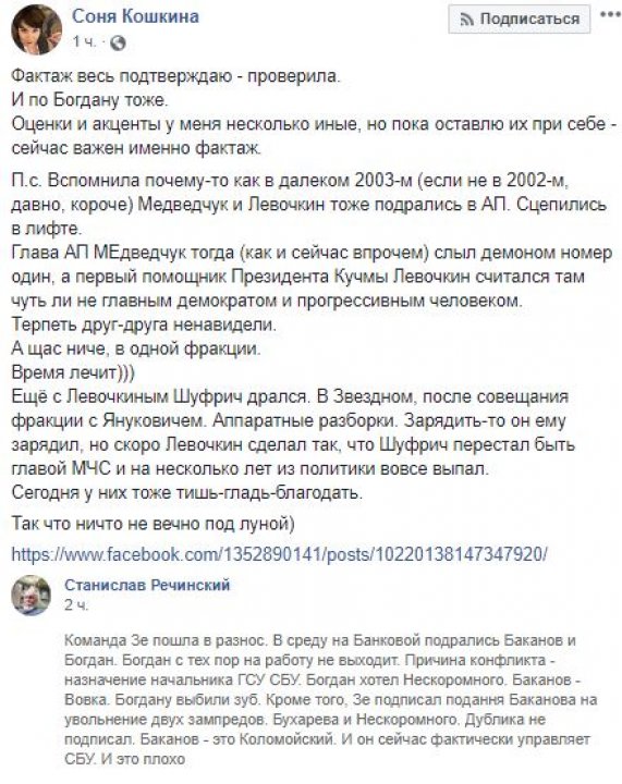 СМИ сообщили о драке Богдана и Баканова из-за назначений в СБУ, в Офисе Президента эту информацию опровергли 02