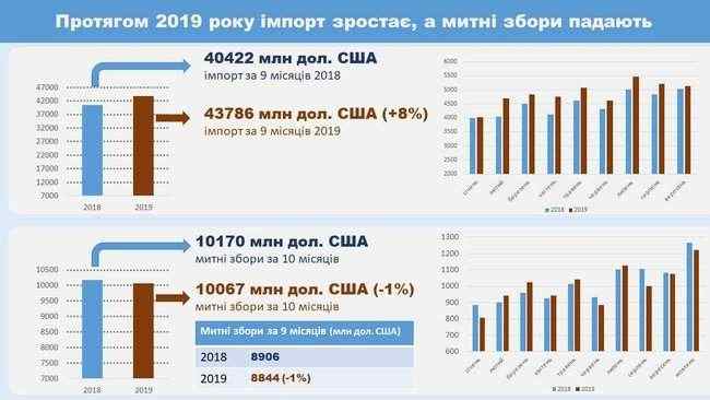 В 2019 году импорт в валюте вырос на 8%, а таможенные сборы упали на 1%, - Отстрикова 01