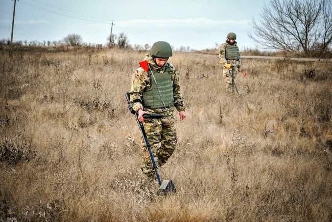 Саперы Нацгвардии за 2 месяца разминировали 14 га, обнаружив более 300 боеприпасов и около 3500 патронов 02