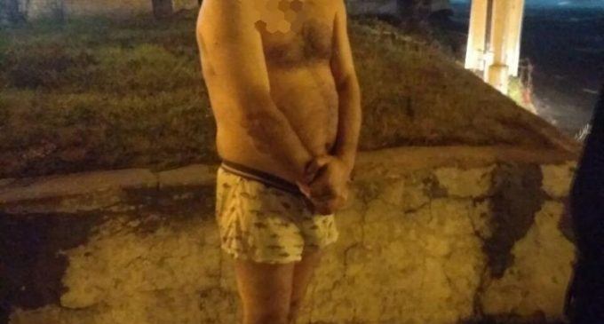 В Днепре после корпоратива мужчина остался в нижнем белье, – ФОТО