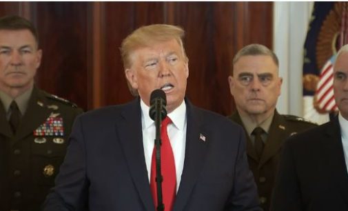 Трамп выступил с речью после иранской атаки на базы США в Ираке