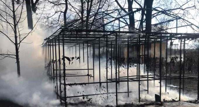 В Днепропетровской области горел детский аттракцион, – ФОТО