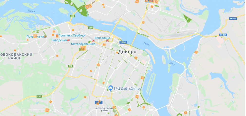 Ослабление карантина: в Днепре появилась карта зеленых зон, которые можно посещать с 4 мая, – ОНЛАЙН-КАРТА