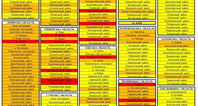14 городов и районов Украины попали в “красную” зону: есть ли Днепр
