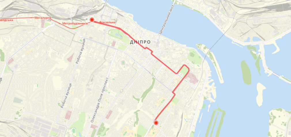 В Днепре трамвай №1 закончат работу раньше: альтернативные варианты проезда
