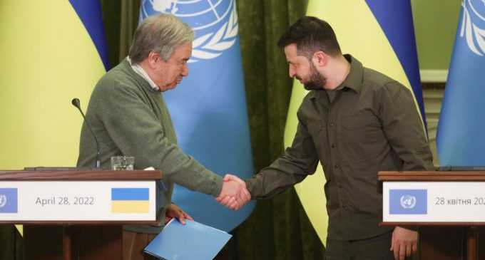 Зеленський зустрівся з генсеком ООН Антоніу Гутеррішем у Києві