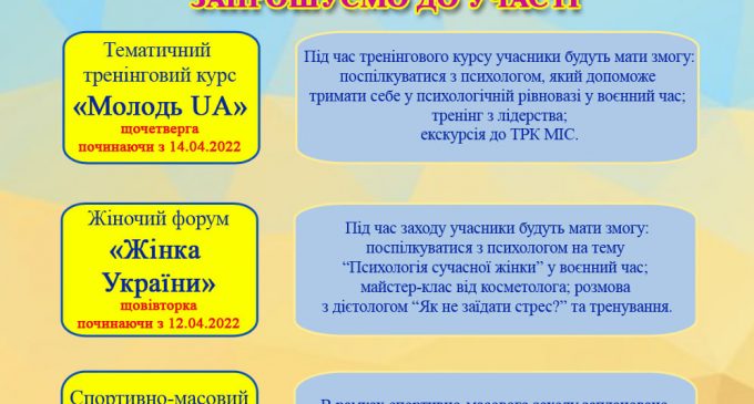 У Кам’янському запрошують переселенців до участі у соціальних проектах