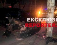 В Дніпрі п’яний водій на «Acura RDX» в’їхав у стовп