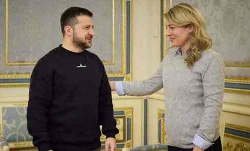 Зеленський зустрівся у Києві з міністром закордонних справ Канади