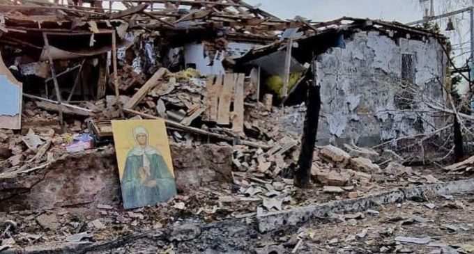 Російська армія ракетним ударом зруйнувала церкву під Запоріжжям
