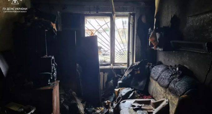 У Дніпрі внаслідок пожежі на вулиці Шепарда постраждала мешканка будинку
