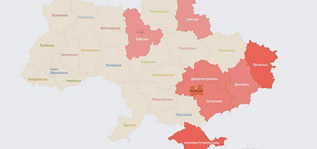 В частині України звучать сирени, в небі Київщини – повітряна ціль