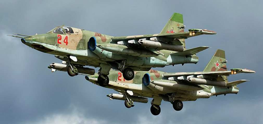 На Запоріжжі захисники України знищили два російських Су-25