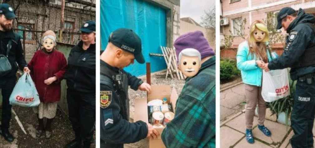 Запорізькі патрульні доставляють гуманітарну допомогу тим, хто її потребує