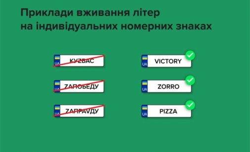 В Україні заборонили літери «Z», «V» у номерних знаках