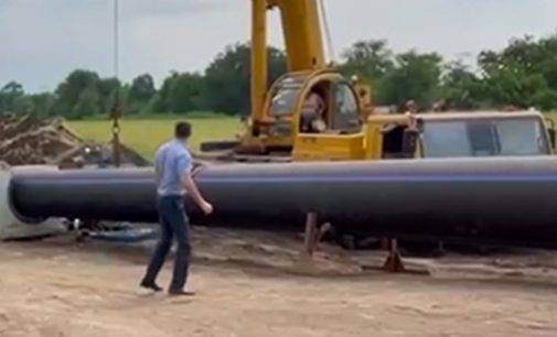 У Кривому Розі почалося будівництво водоводу