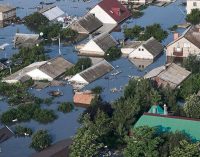 Прикордонники показали наслідки підриву Каховської ГЕС із висоти