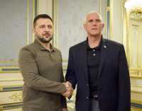 Зеленський про зустріч з Пенсом: Обговорили безпекову співпрацю і НАТО