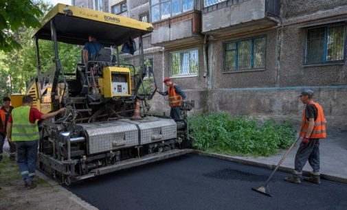 У Кам’янському ремонтують внутрішньоквартальні дороги